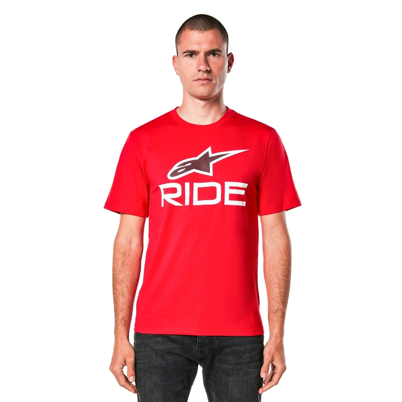 Tričko Alpinestars Ride 4.0 CSF červeno-bielo-čierna
