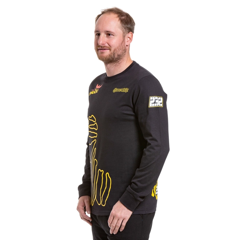 Tričko s dlhým rukávom Meatfly Dakar Beduin čierne