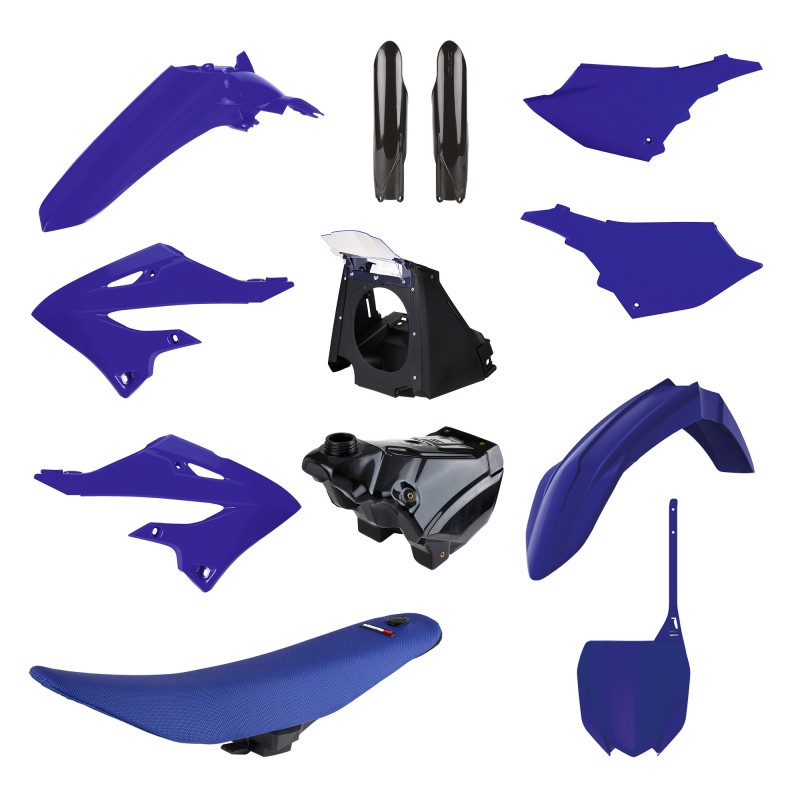 Sada plastov POLISPORT restyling OEM  farba pre YAMAHA YZ 125 2002-2021, YAMAHA YZ 250 2002-2021