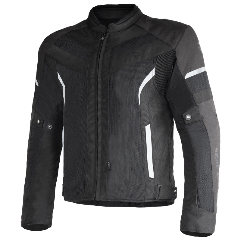 Bunda na motorku Street Racer Evans Air čierna