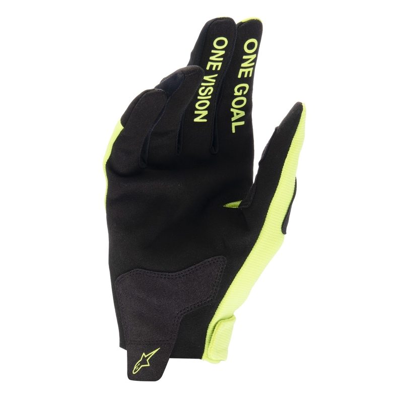Motokrosové rukavice Alpinestars Radar fluo žlto-čierne