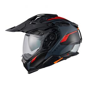 Enduro helma Nexx X.WED3 Keyo šedo-červená