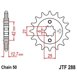 Reťazové koliečko JT JTF 288-15 15T, 530