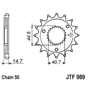 Reťazové koliečko JT JTF 989-21 21T, 530