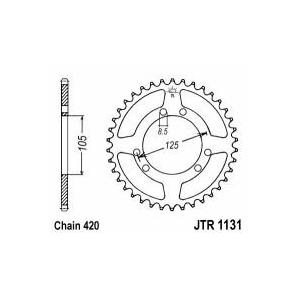Reťazová rozeta JT JTR 1131-52 52T, 420
