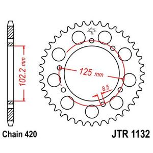 Reťazová rozeta JT JTR 1132-48 48T, 420