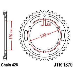 Reťazová rozeta JT JTR 1870-44 44T, 428
