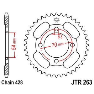 Reťazová rozeta JT 34T, 428