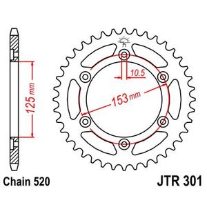 Reťazová rozeta JT JTR 301-45 45T, 520