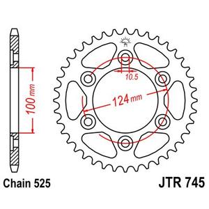 Reťazová rozeta JT 37T, 525