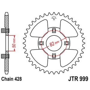 Reťazová rozeta JT JTR 999-42 42T, 428
