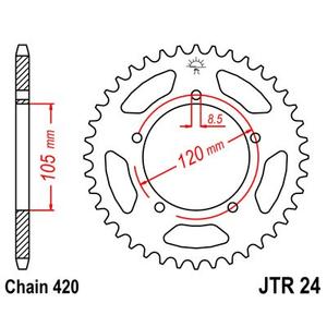 Reťazová rozeta JT JTR 24-50 50T, 420