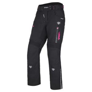 Dámske nohavice na motocykel RSA Greby 2 čierno-ružové