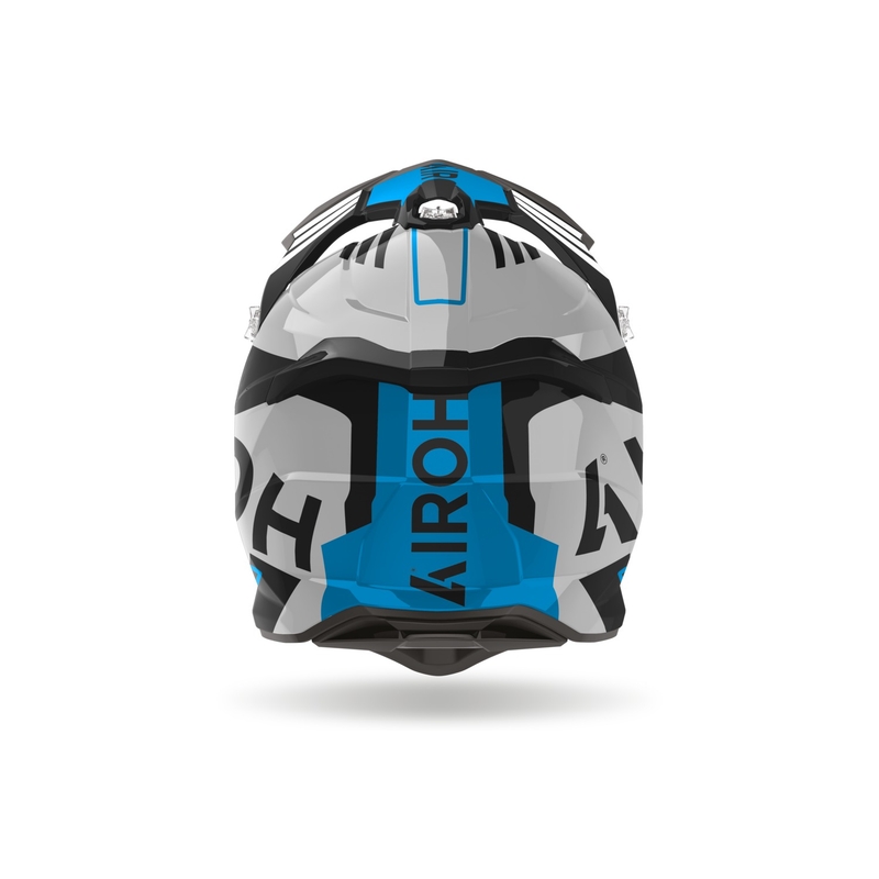 Motokrosová prilba Airoh Strycker Brave 2024 lesklá modro-šedá výpredaj