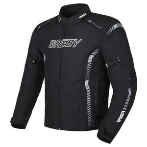 Bunda na motocykel RSA Greby 2 čierno-sivá