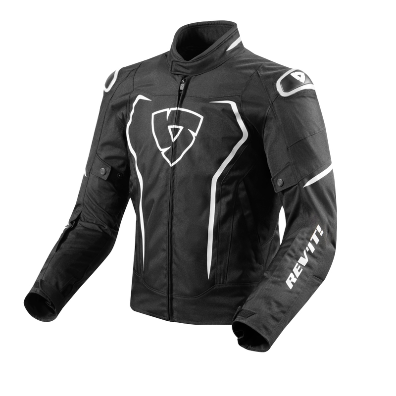 Bunda na motocykel Revit Vertex čierno-biela výpredaj