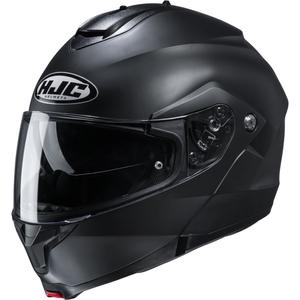 Vyklápacia helma na motorku HJC C91N Solid semi čierna