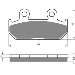 Brzdové obloženie GOLDFREN 025 AD  STREET