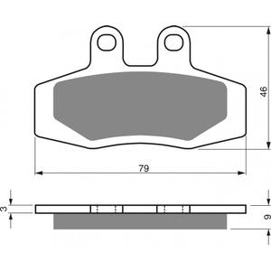 Brzdové obloženie GOLDFREN 026 AD  OFF-ROAD FRONT