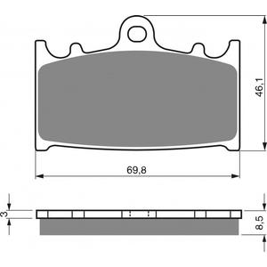 Brzdové obloženie GOLDFREN 032 AD  STREET
