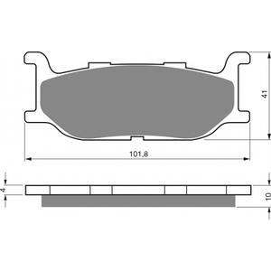 Brzdové obloženie GOLDFREN 048 AD  STREET