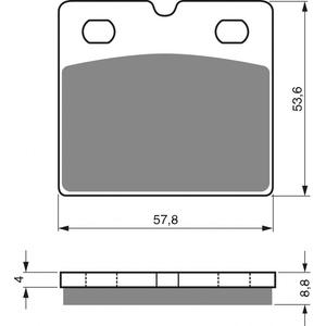 Brzdové obloženie GOLDFREN 072 AD  STREET