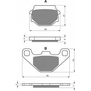 Brzdové obloženie GOLDFREN 084 AD  STREET