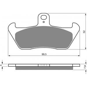 Brzdové obloženie GOLDFREN 089 AD  OFF-ROAD FRONT