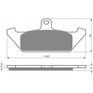 Brzdové obloženie GOLDFREN 101 AD  STREET