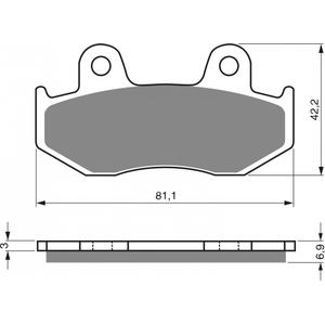 Brzdové obloženie GOLDFREN 103 AD  OFF-ROAD FRONT