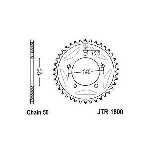 Reťazová rozeta JT 42T, 530