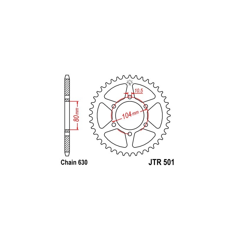 Reťazová rozeta JT 41T, 630