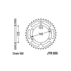 Reťazová rozeta JT JTR 855-46 46T, 520