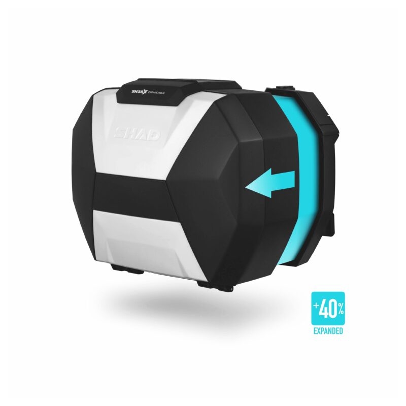 Bočné kufre SHAD SH38X (zväčšiteľný koncept)