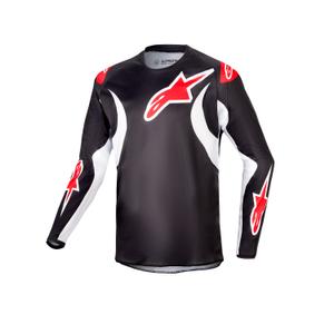 Detský motokrosový dres Alpinestars Racer Lucent 2024 čierno-bielo-červený