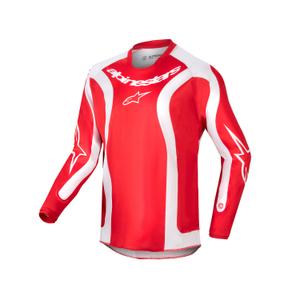 Detský motokrosový dres Alpinestars Racer Lurv 2024 červeno-biela