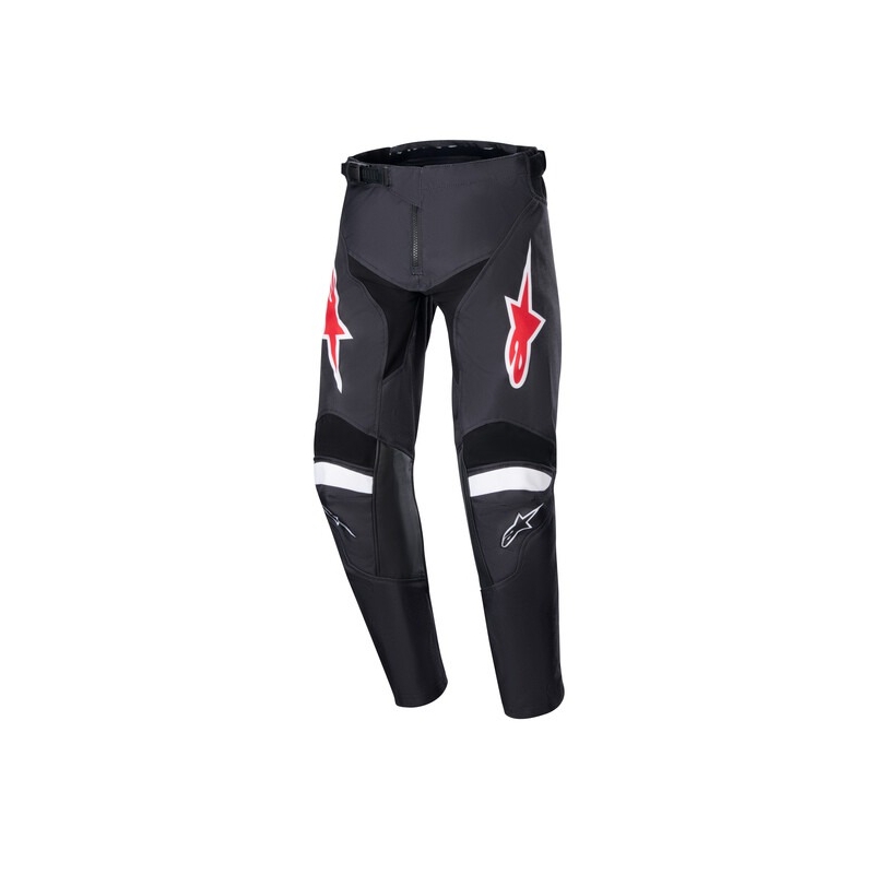 Detské motokrosové nohavice Alpinestars Racer Lucent čierno-bielo-červené