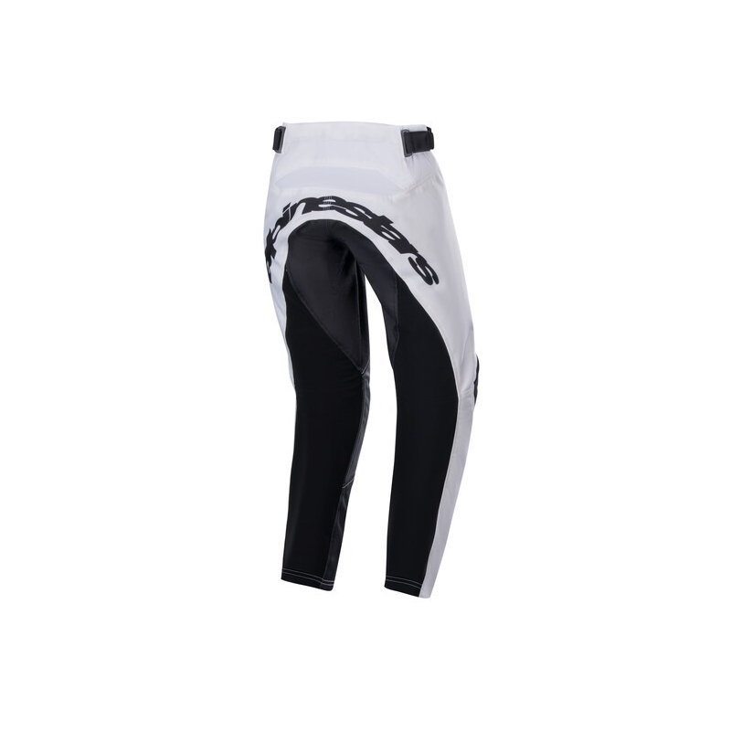 Detské motokrosové nohavice Alpinestars Racer Lucent bielo-čierno-fluto žlté