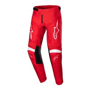 Detské motokrosové nohavice Alpinestars Racer Lurv 2024 červeno-biele