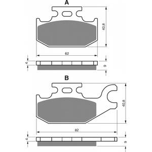 Brzdové obloženie GOLDFREN 182 AD  OFF-ROAD FRONT