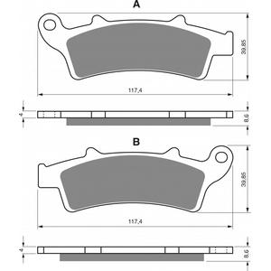 Brzdové obloženie GOLDFREN 193 AD  OFF-ROAD FRONT