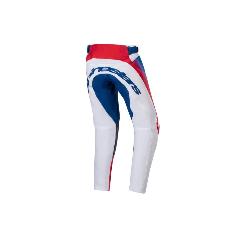 Detské motokrosové nohavice Alpinestars Racer Pneuma 2024 bielo-modro-červené