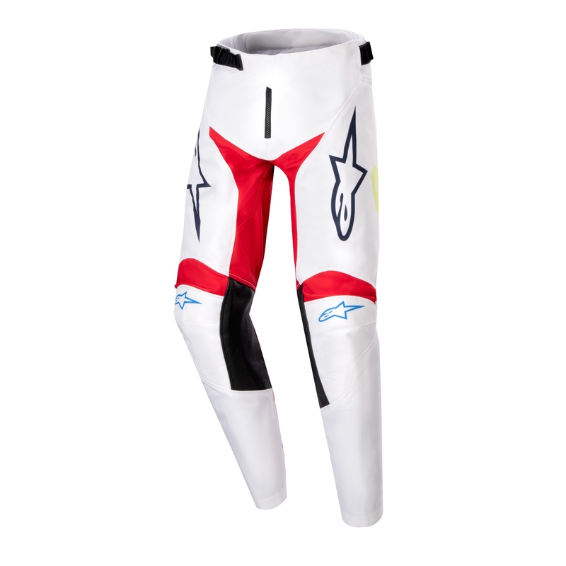 Detské motokrosové nohavice Alpinestars Racer Hana 2024 bielo-farebné
