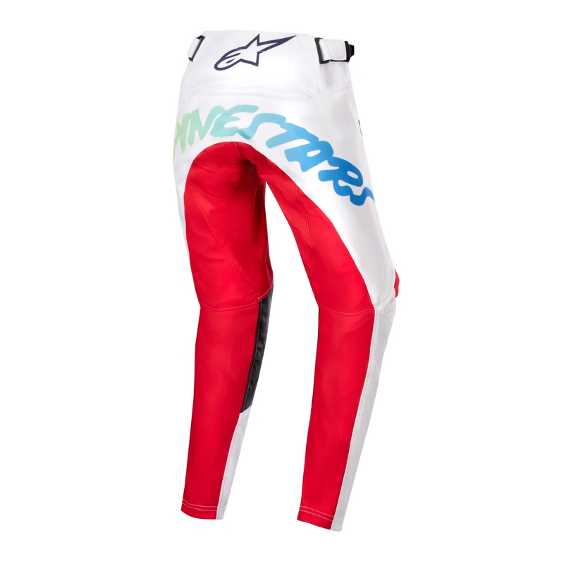 Detské motokrosové nohavice Alpinestars Racer Hana 2024 bielo-farebné