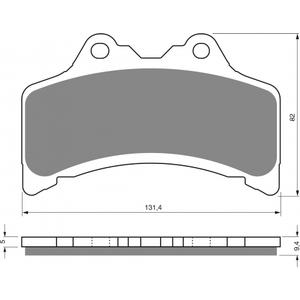 Brzdové obloženie GOLDFREN 204 AD