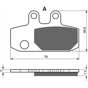 Brzdové obloženie GOLDFREN 223 AD  OFF-ROAD FRONT