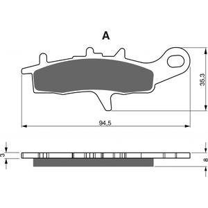 Brzdové obloženie GOLDFREN 245 AD