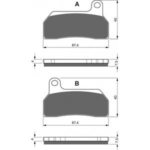 Brzdové obloženie GOLDFREN 259 GP6