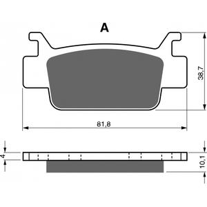 Brzdové obloženie GOLDFREN 240 K5