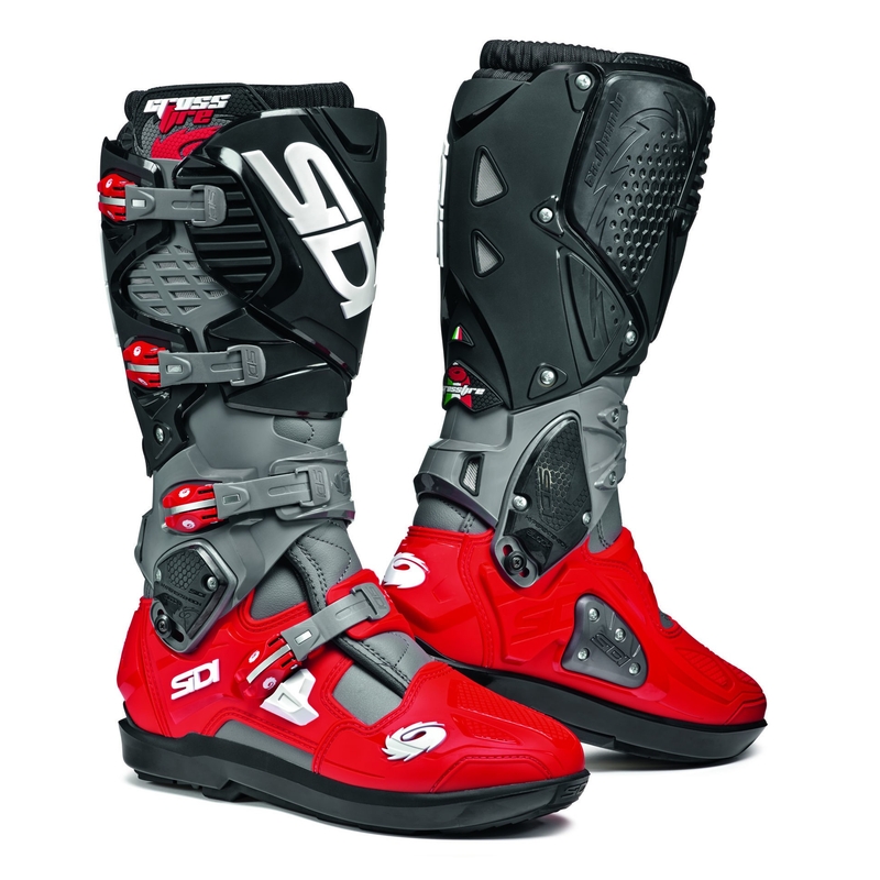 Motocyklové topánky SIDI CROSSFIRE 3 SRS grey-red-black